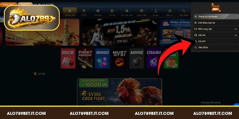 Yêu cầu cần thiết để cài đặt app ALO789 BET thành công